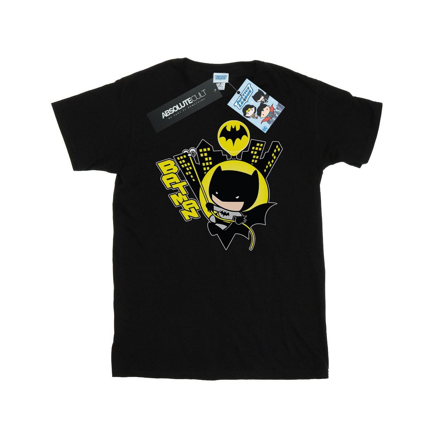 Image of Chibi Batman Swinging Tshirt Herren Schwarz S