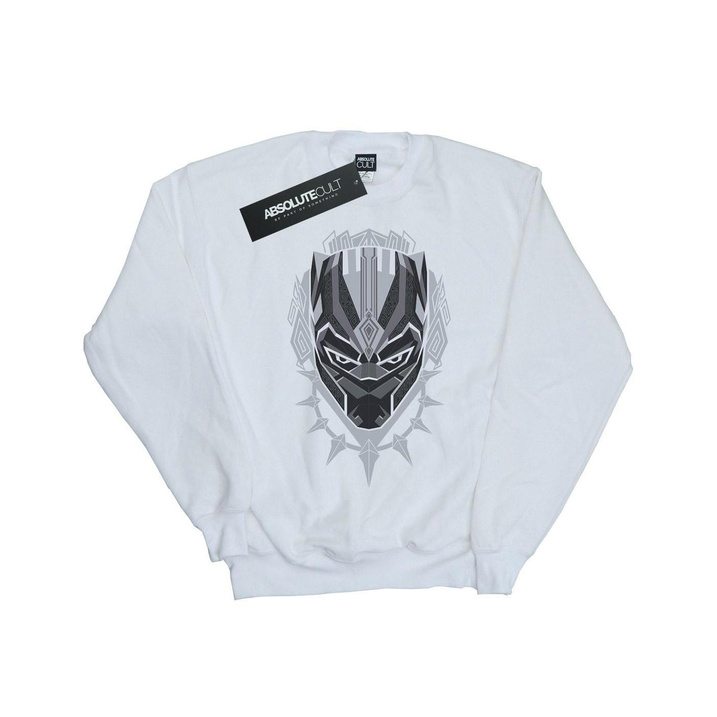 Image of Black Panther Head Sweatshirt Mädchen Weiss 152-158