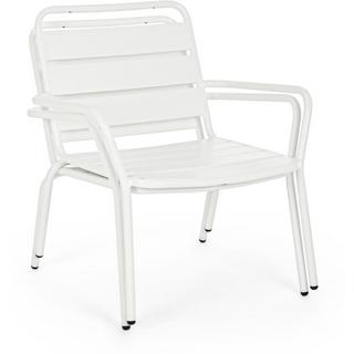 mutoni Fauteuil de jardin Marlyn blanc  