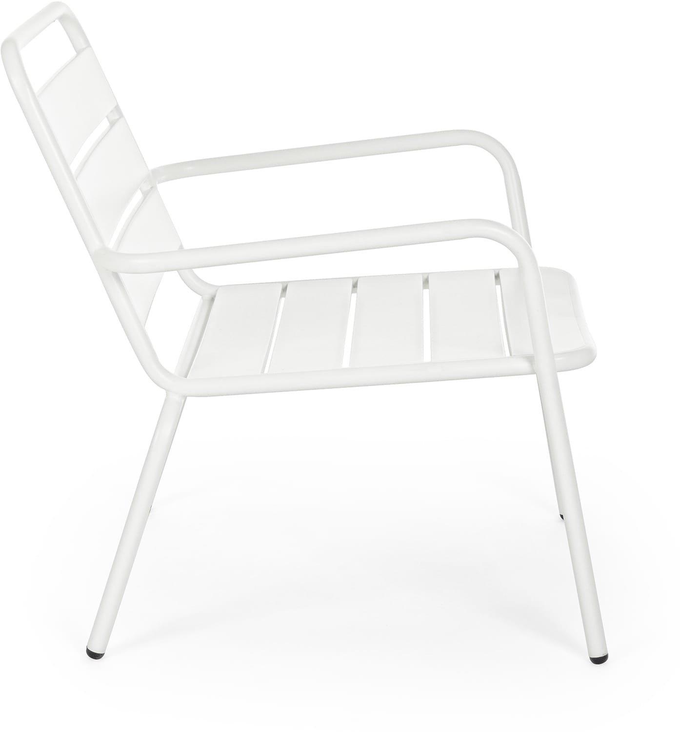 mutoni Fauteuil de jardin Marlyn blanc  