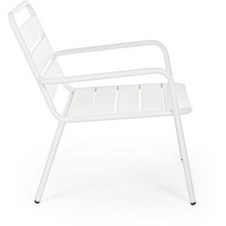 mutoni Fauteuil de jardin Marlyn blanc  