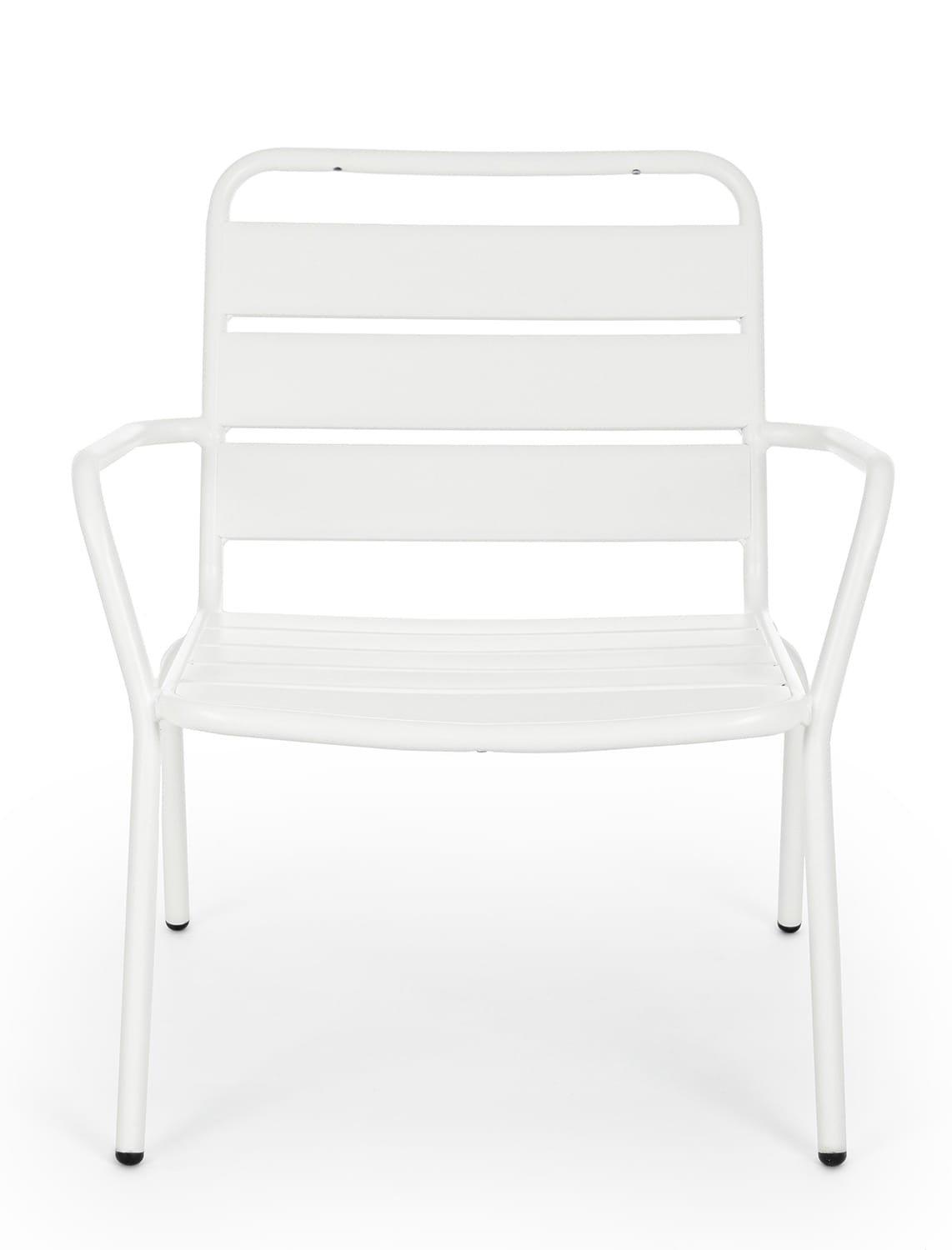 mutoni Fauteuil de jardin Marlyn blanc  