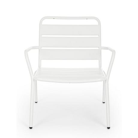 mutoni Fauteuil de jardin Marlyn blanc  