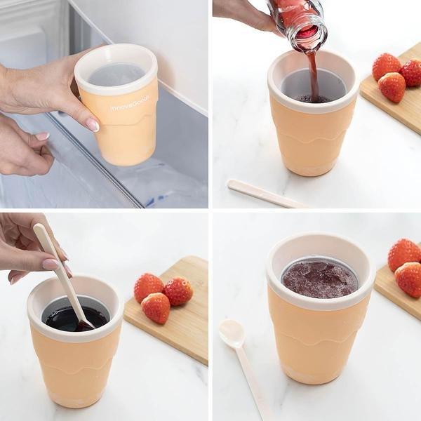 InnovaGoods Becher für selbstgemachten Slushie und Eis  