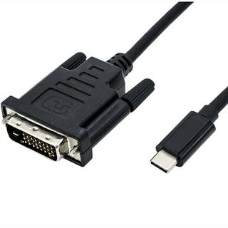Roline  ROLINE 11045831 2 m DVI-D USB Typ-C Schwarz 
