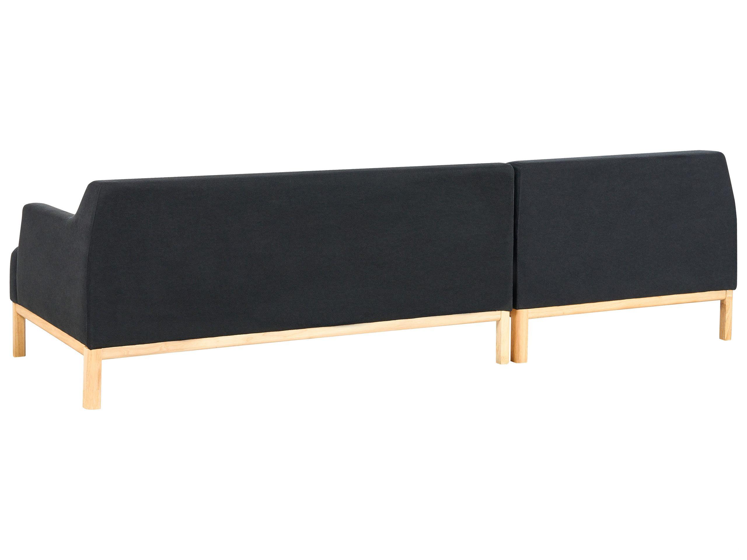 Beliani Divano angolare versione destra en Tessuto Scandinavo SOSJO  