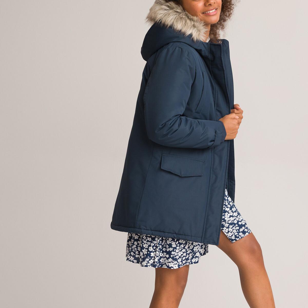 Image of Parka Mit Kapuze Mädchen Blau 170