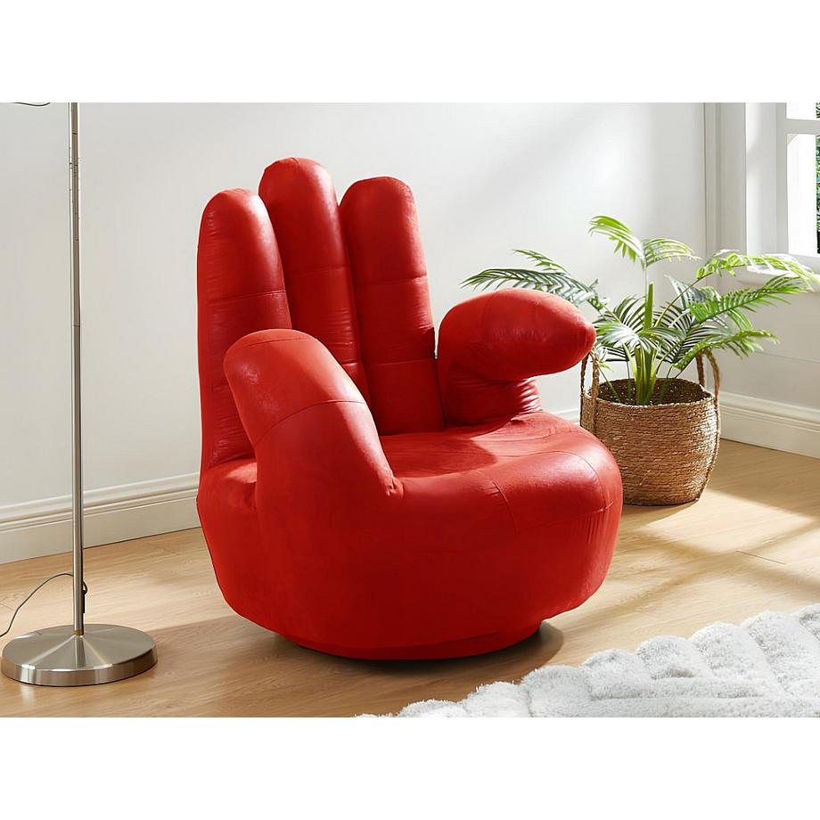 Vente-unique Fauteuil main pivotant CATCHY en simili  