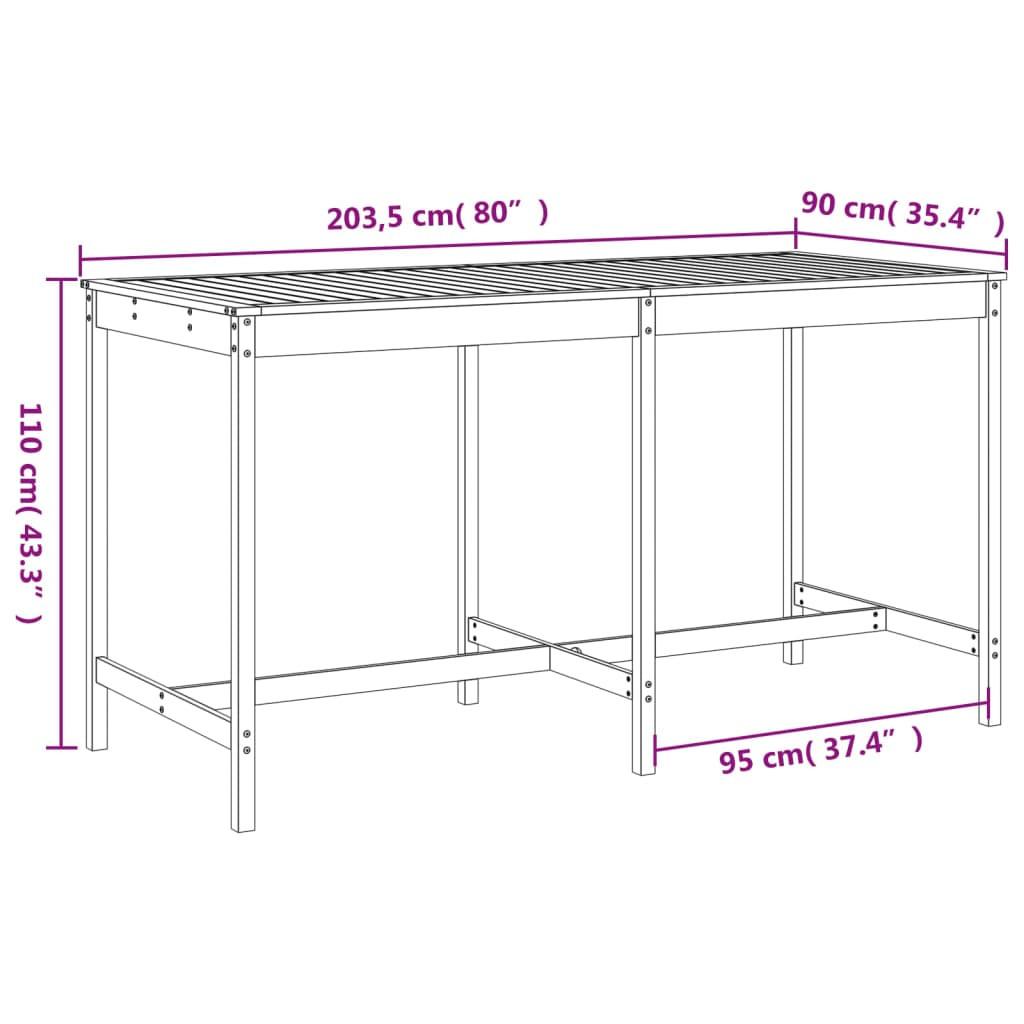 VidaXL set da bar da giardino Legno di douglas  
