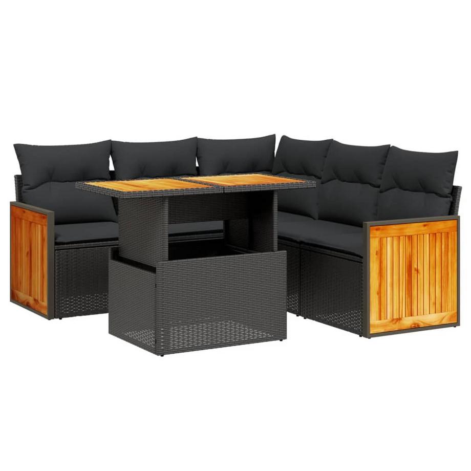 set divano da giardino Polirattan
