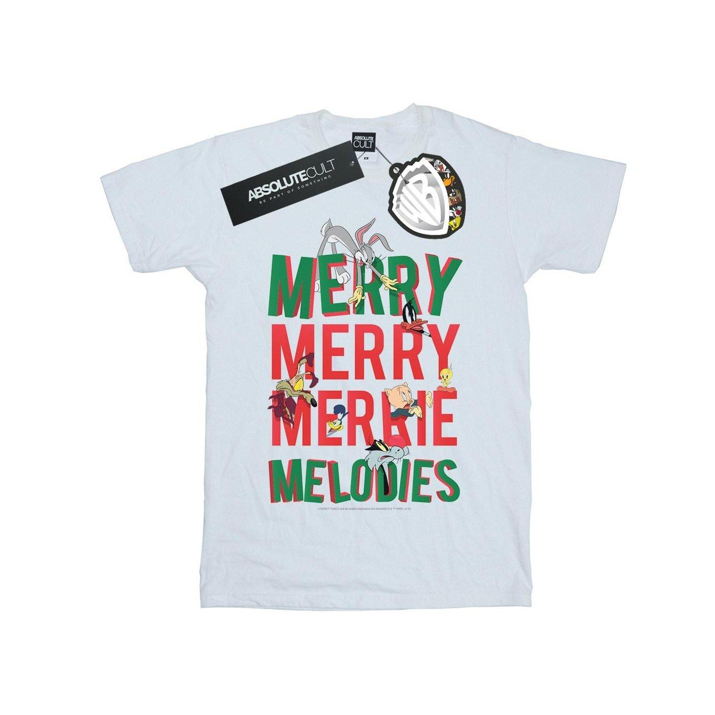 Image of Merry Merrie Melodies Tshirt Damen Weiss 4XL