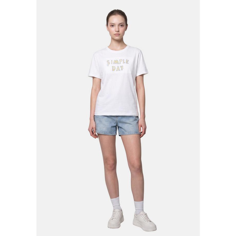 Chiara Ferretti Simple Day Grafikdruck T-Shirt  
