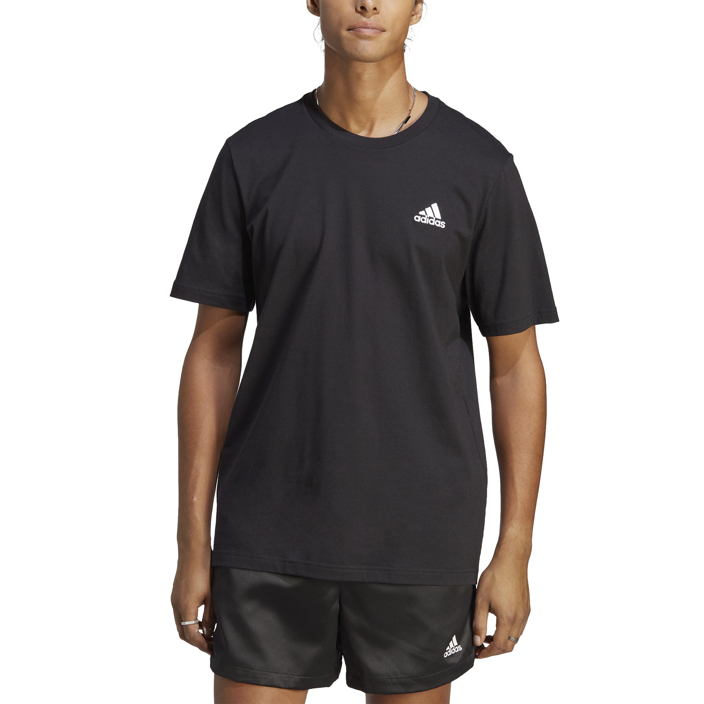 adidas  Maglia semplice con logo piccolo ricamato adidas Essentials 