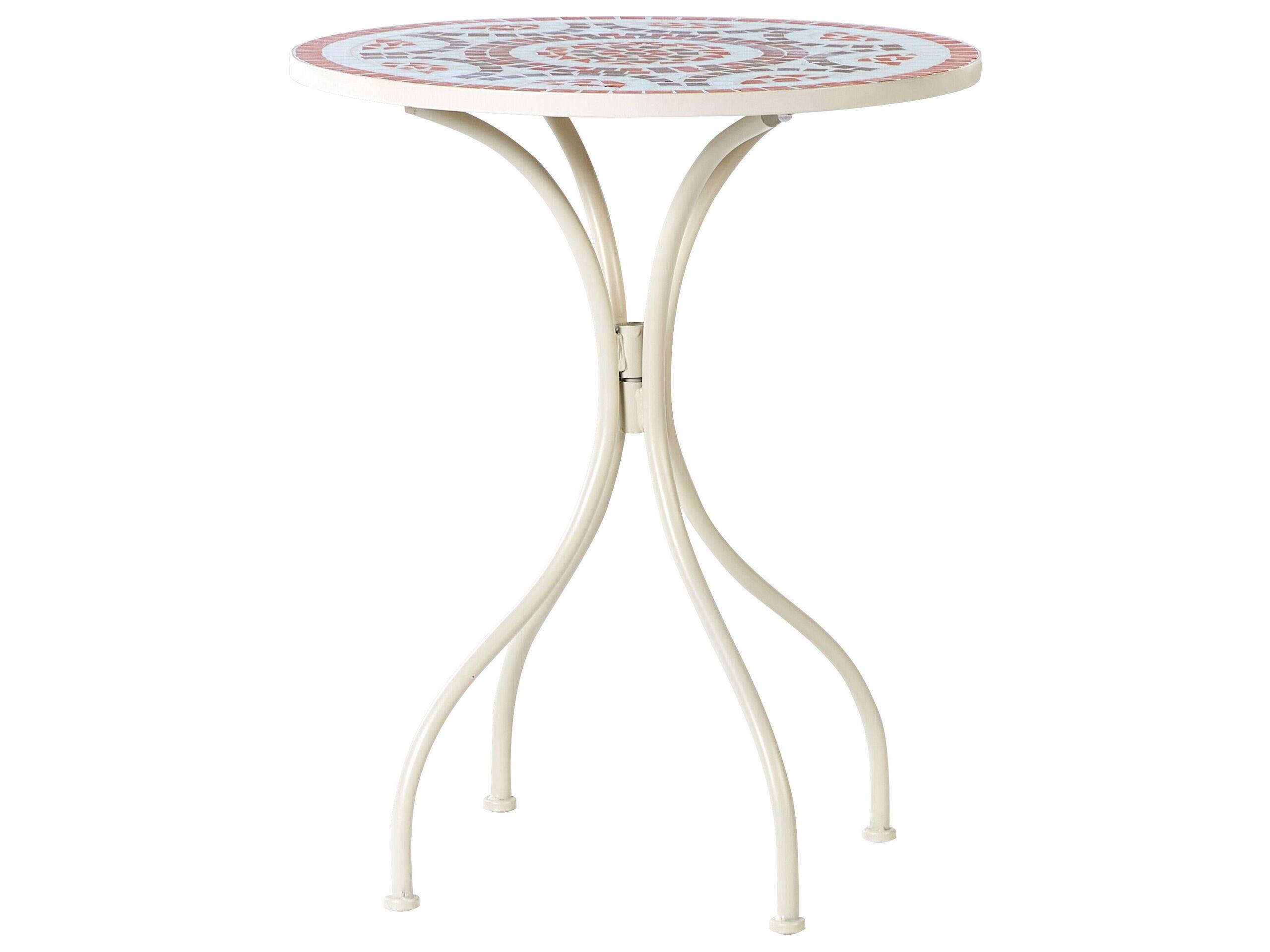 Beliani Table bistrot en Métal Rétro SPELLO  