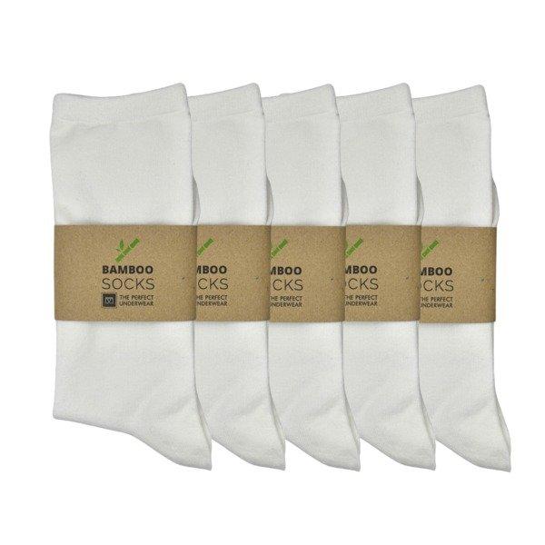 The Perfect Underwear  Bambus Socken mid-calf bianco ( 5 Paar pro Pack), Größe L 