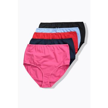 Culottes maxi, lot de 5, couleurs unies