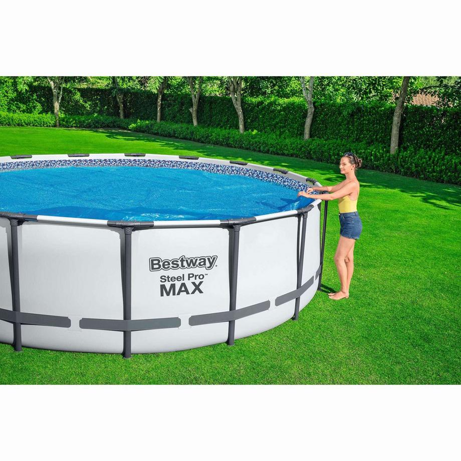 Bestway  Couverture de piscine solaire Flowclear 3,56 m 