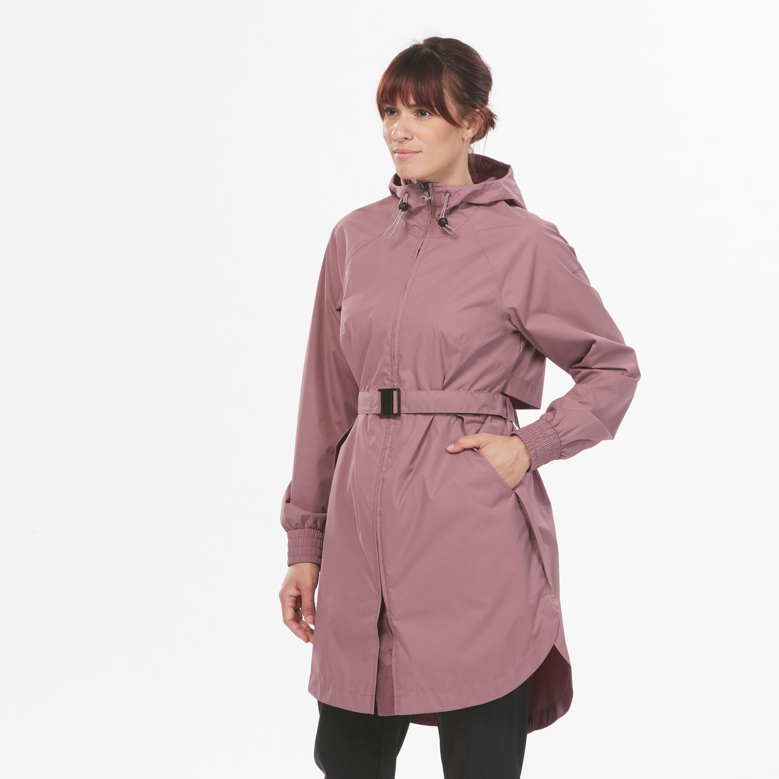 Veste Imperméable Réversible Femme - Léger, Capuche, Pour Randonnée, Course, Vent Et Pluie