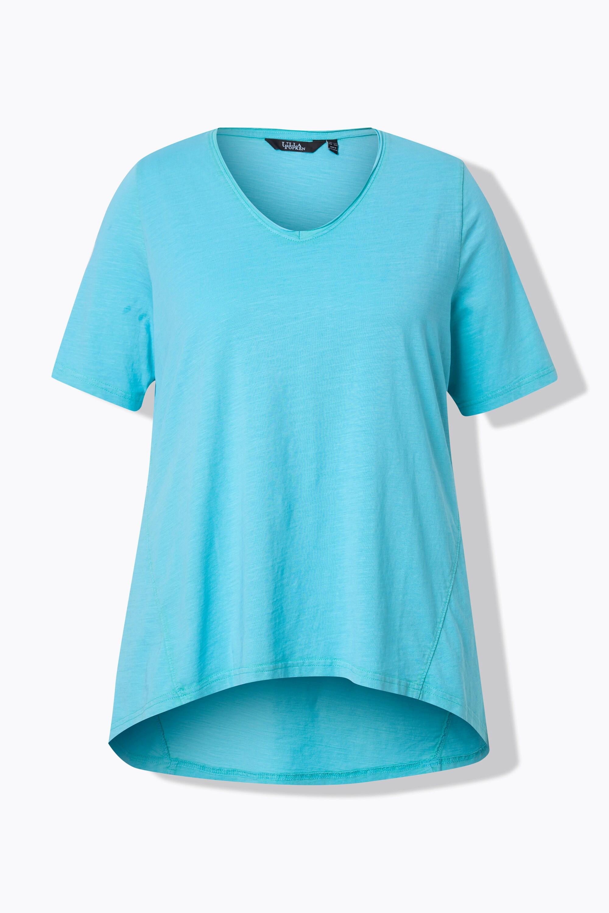 Ulla Popken T-shirt A-line Scollo a V Mezze Maniche  