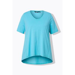 Ulla Popken T-shirt A-line Scollo a V Mezze Maniche  