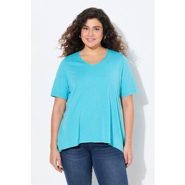 T-shirt dal taglio svasato con scollo a V e mezze maniche