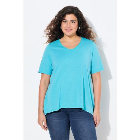 Ulla Popken T-shirt A-line Scollo a V Mezze Maniche  