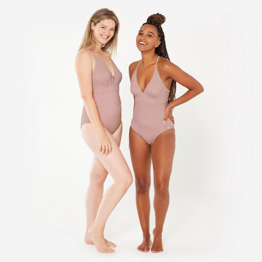 DECATHLON Gestreifter Badeanzug  