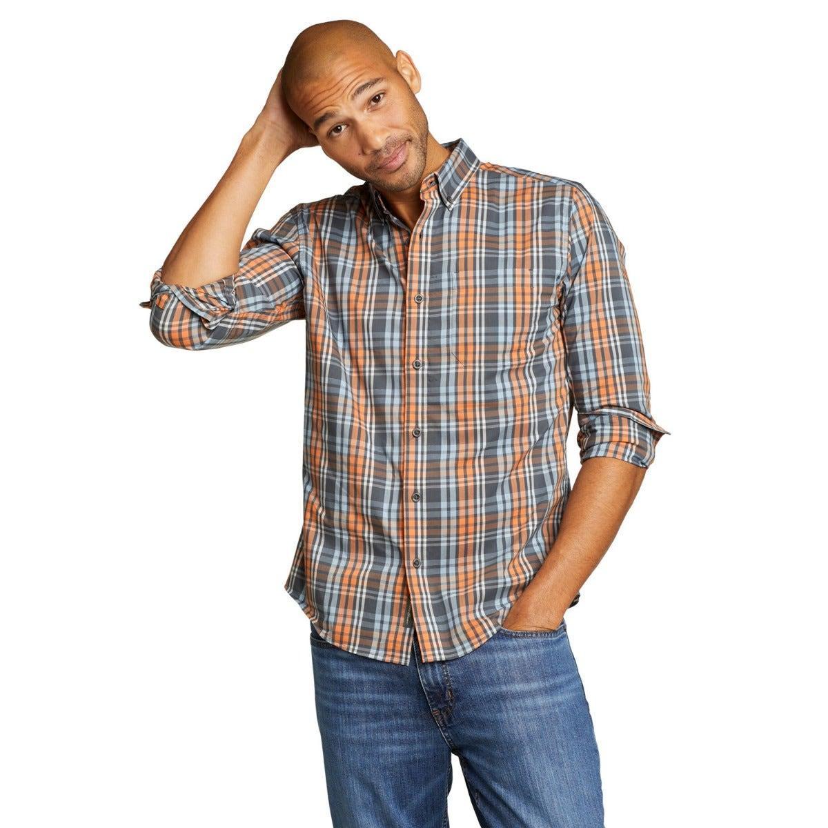 Image of Voyager Flex Hemd Langärmlig Herren Schiefergrau M