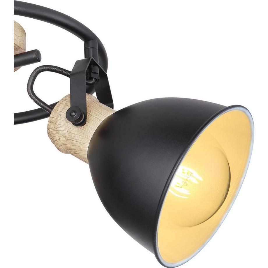 mutoni Faretto Wiho metallo nero 3xE27  