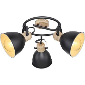 Projecteur Wiho métal noir 3xE27