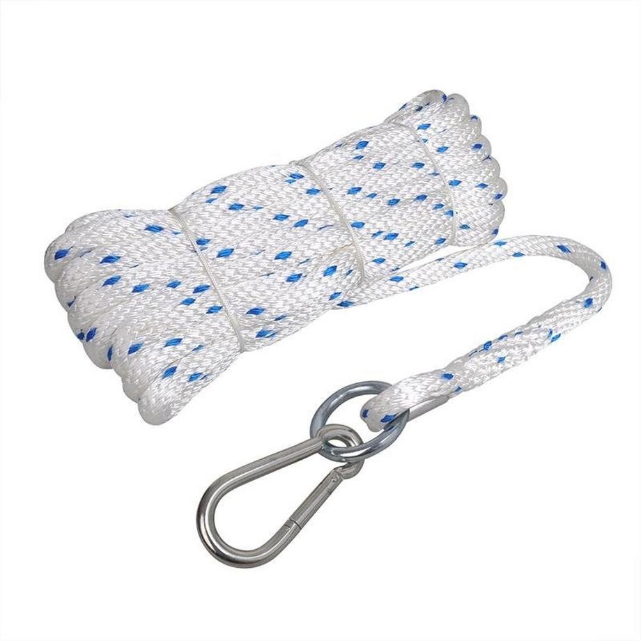 Bauhebeseil 16 mm. 10m. mit Ring und Karabinerhaken. 1.900 daN