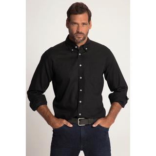 JP1880  Leinenmixhemd, Langarm, Buttondown-Kragen, Modern Fit 