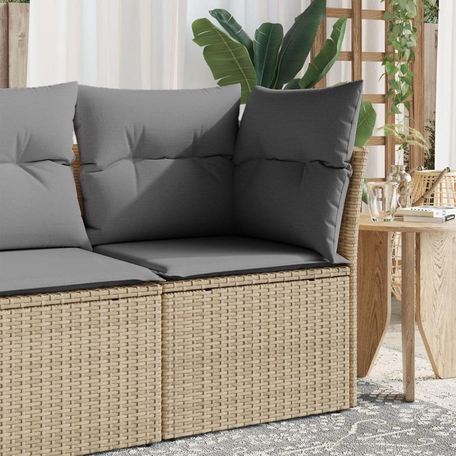 VidaXL Canapé de jardin rotin synthétique  