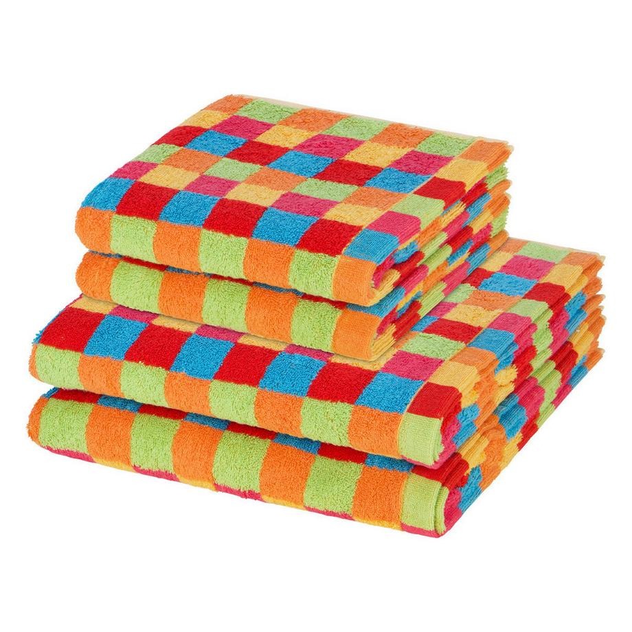 4er Pack Lifestyle - 2 X Handtuch 2 X Duschtuch im Set