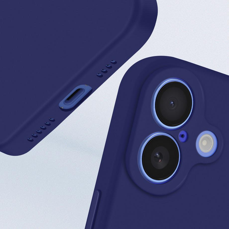 Avizar  Weiche Hülle iPhone 16 Königsblau 