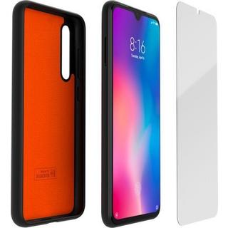 XIAOMI  Schwarzes TPU-Gehäuse und gehärtetes Glaspaket für  MI 9 SE 