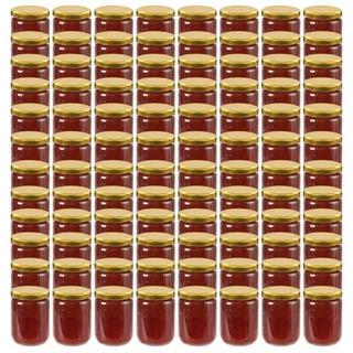 VidaXL Marmeladengläser mit deckel 96 stk. glas  