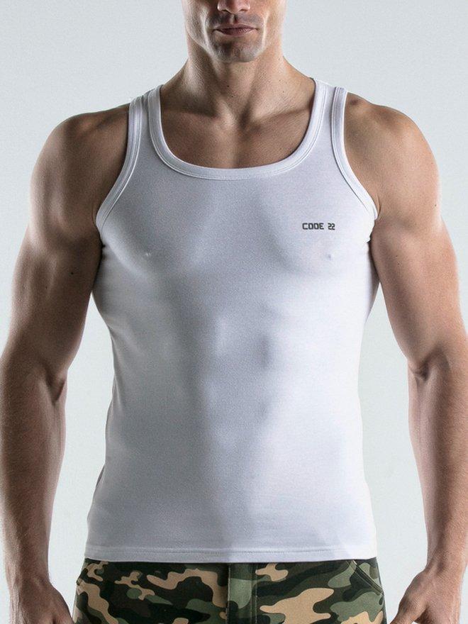 Image of Tanktop Basic Herren Weiss M