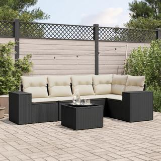 VidaXL set divano da giardino Polirattan  