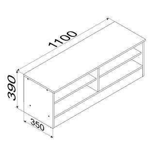 VCM Holz TV Lowboard Möbel Fernsehschrank Tisch Konsole Fernsehtisch Balia  