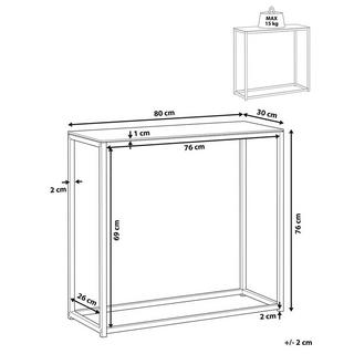 Beliani Konsolentisch aus Sicherheitsglas Modern DELANO  