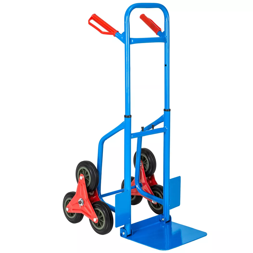 Tectake - Treppensackkarre bis 100kg, One Size, Blau