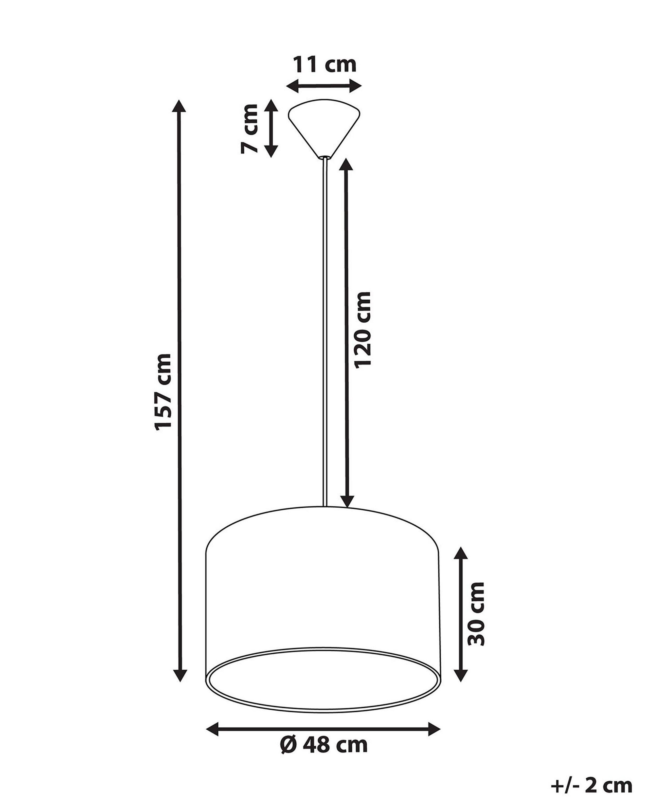 Beliani Lampe suspension en Polyester Moderne KELLS  