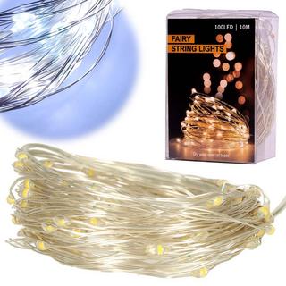 Pricenet LED Deko-Drahtlichter 10m 100LED kaltweiß  