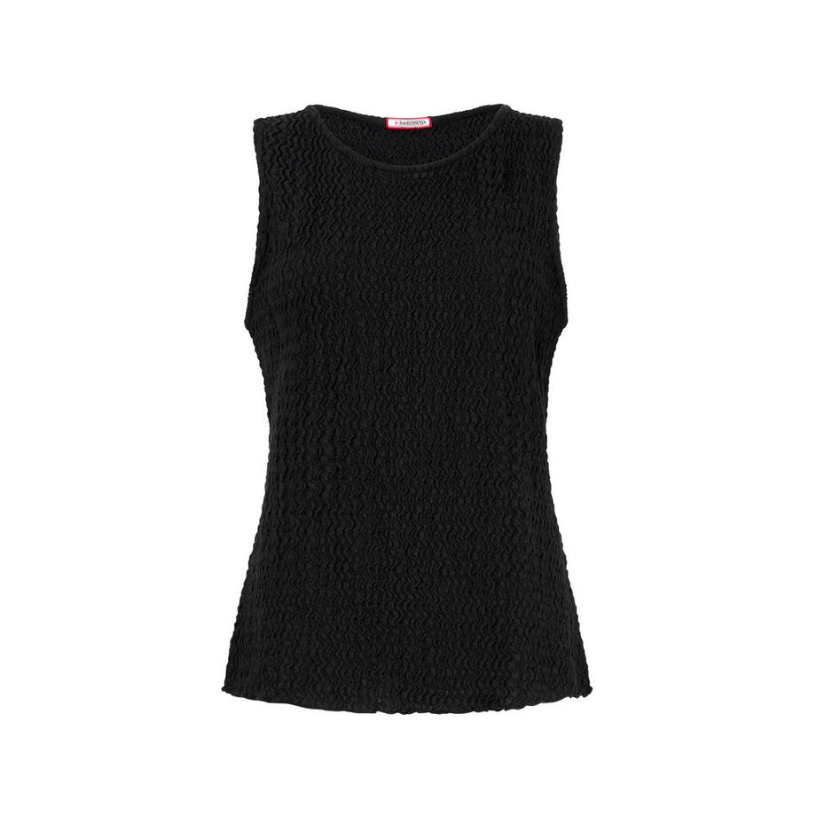 Joe Browns Top Senza Maniche con Tessuto Strutturato e Orlo Ondulato  