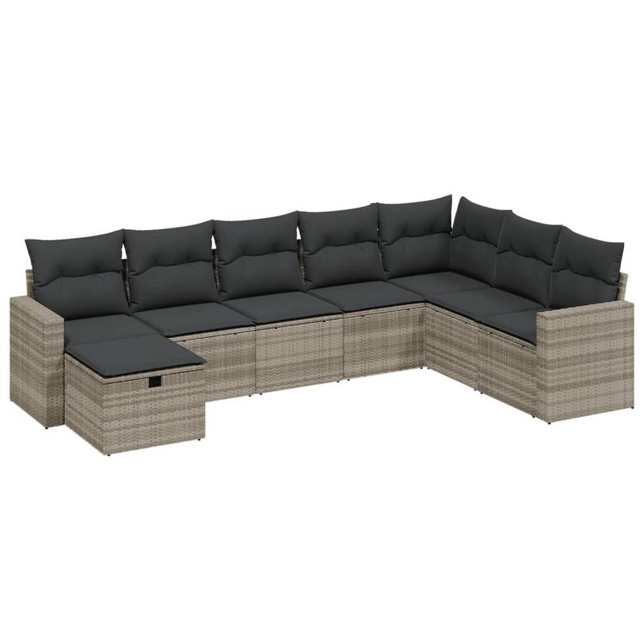 set divano da giardino Polirattan