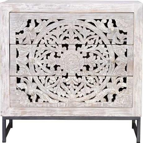 mutoni Sideboard Mykonos Mango vintage weiss 80  