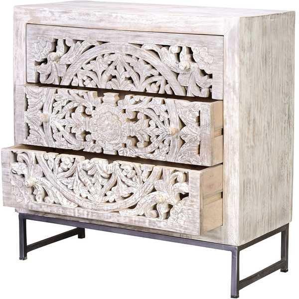 mutoni Sideboard Mykonos Mango vintage weiss 80  