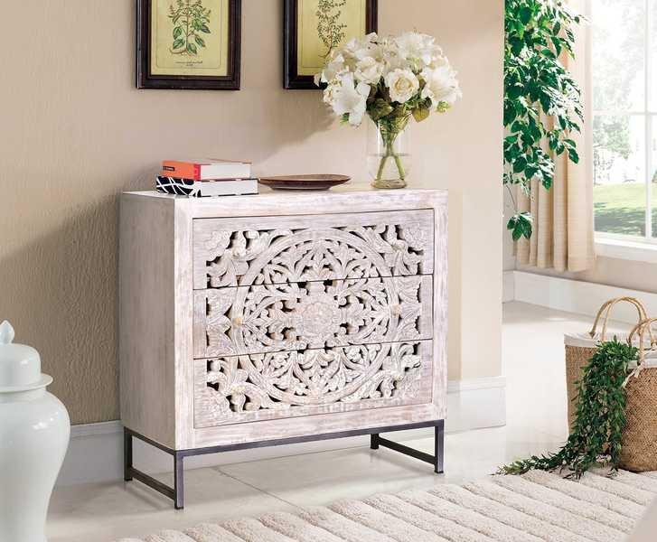 mutoni Credenza Mykonos Mango vintage bianco grigio 80  