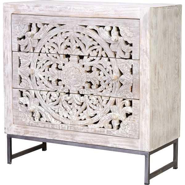 mutoni Sideboard Mykonos Mango vintage weiss 80  